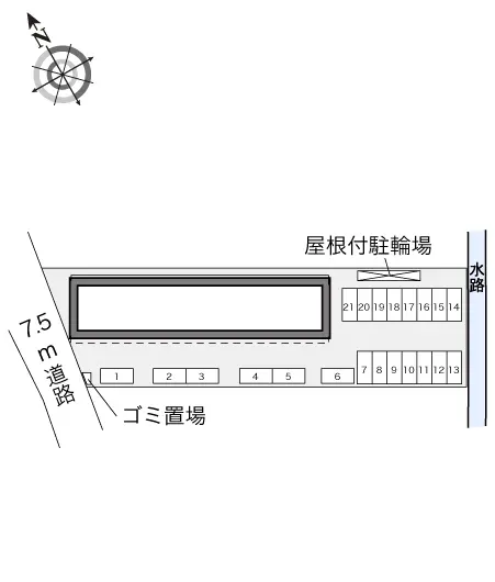 ★手数料０円★岡崎市大和町　月極駐車場（LP）